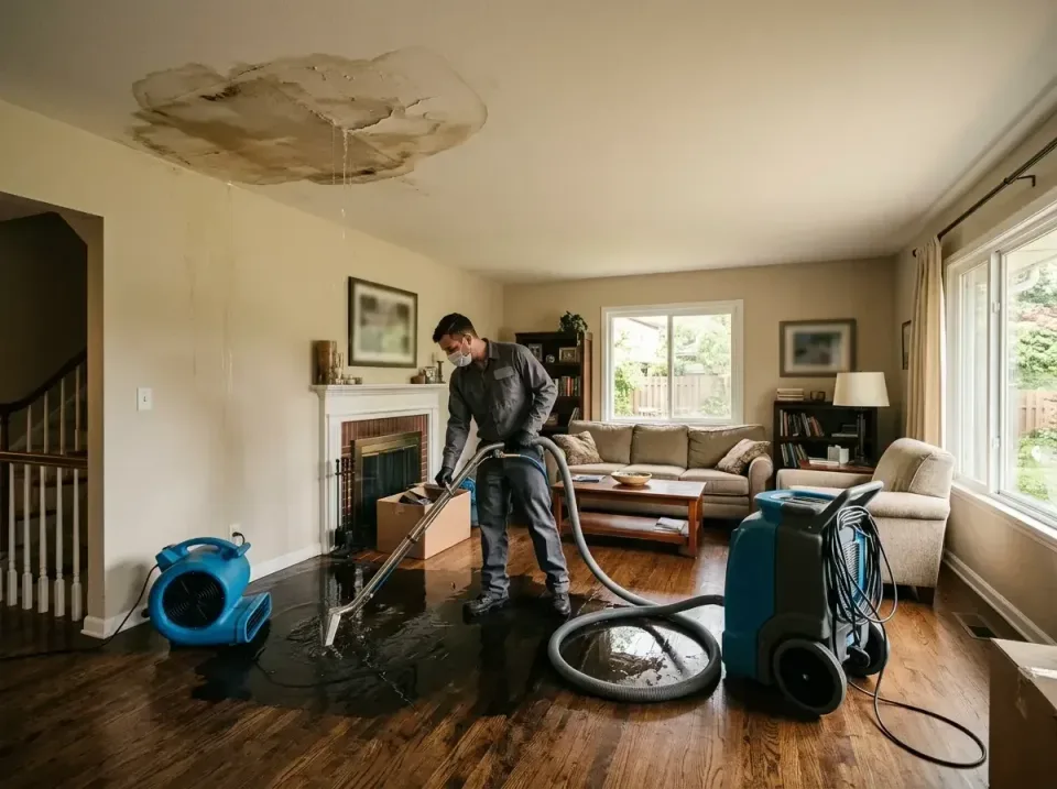 attic-pipe-burst-ceiling-drip-008 — frequently asked questions, Water Damage Restoration & Carpet Care in Mukwonago, WI